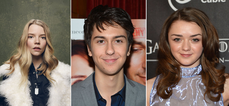 De izquierda a derecha: Anna Taylor-Joy, Natt Wolff y Maisie Williams. Fotos: IMDB